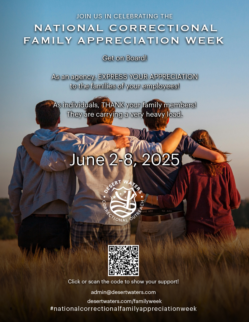 National Correctional Family Appreciation Week - Flyer