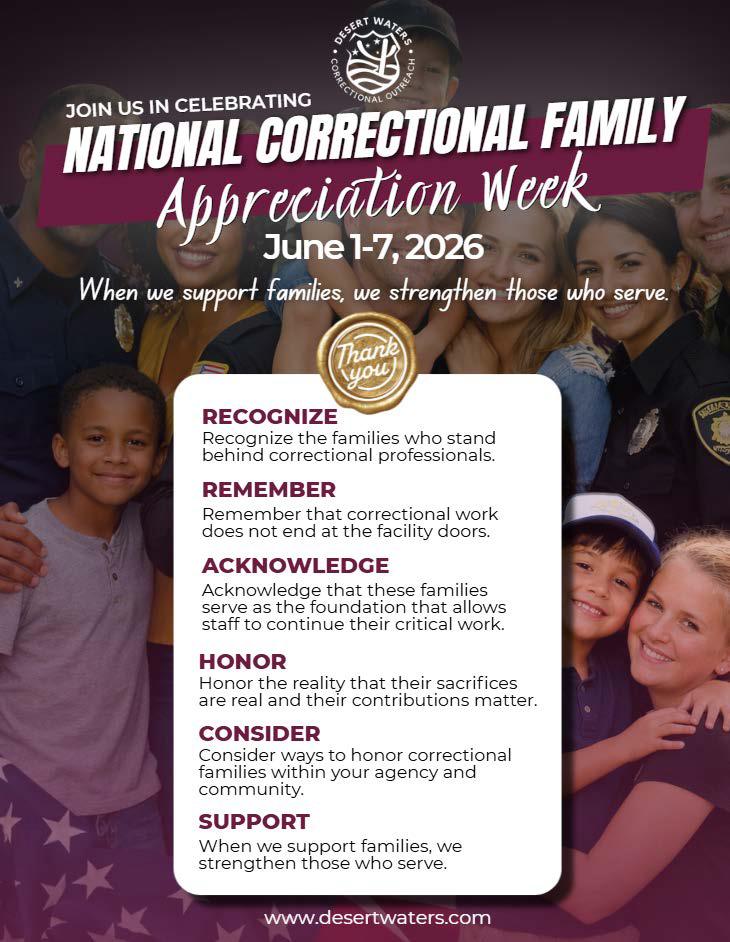 National Correctional Family Appreciation Week - Flyer